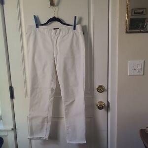 NYDJ Alina Pull On Ankle Optic White Jeans Size 12
